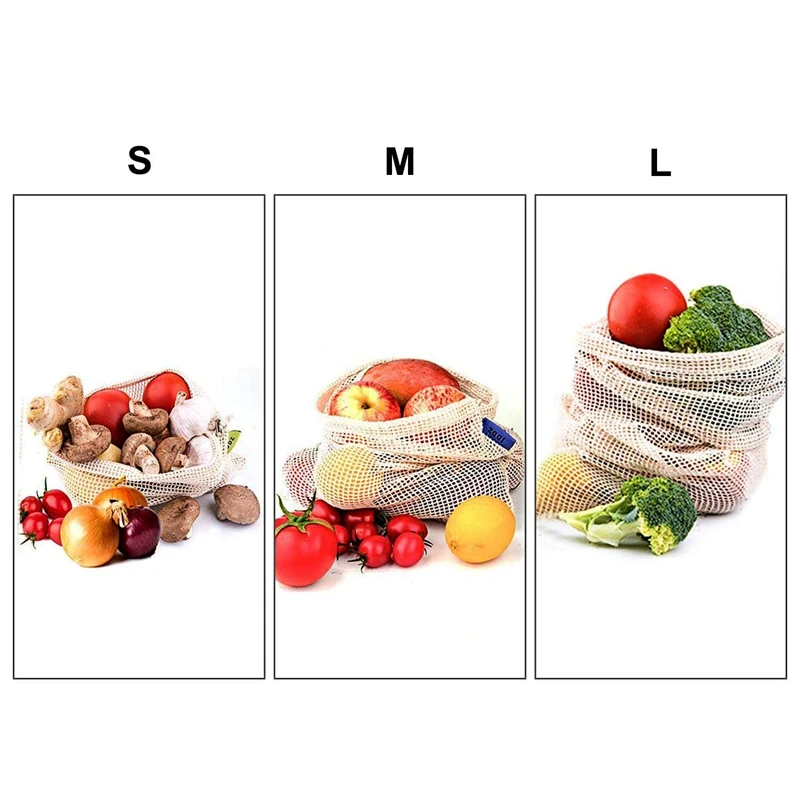 HHO-многоразовые мешки для фруктов, овощей, холодильников, игрушек, легкий вес и шнурок, двойной сшитый, Вес тары тег, васаб