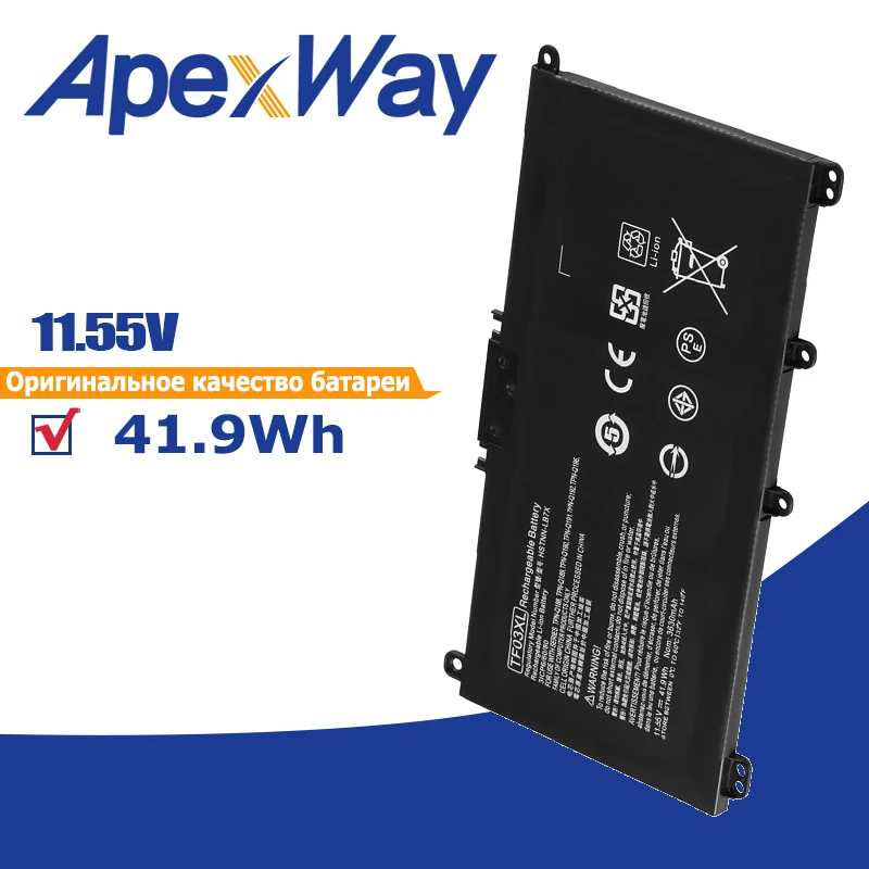 

Apexway TF03XL TF03 Battery For HP Pavilion 15-CC 14-bf033TX 14-bf108TX 14-bf008TU HSTNN-UB7J TPN-Q188 TPN-Q189 TPN-Q190 Q191