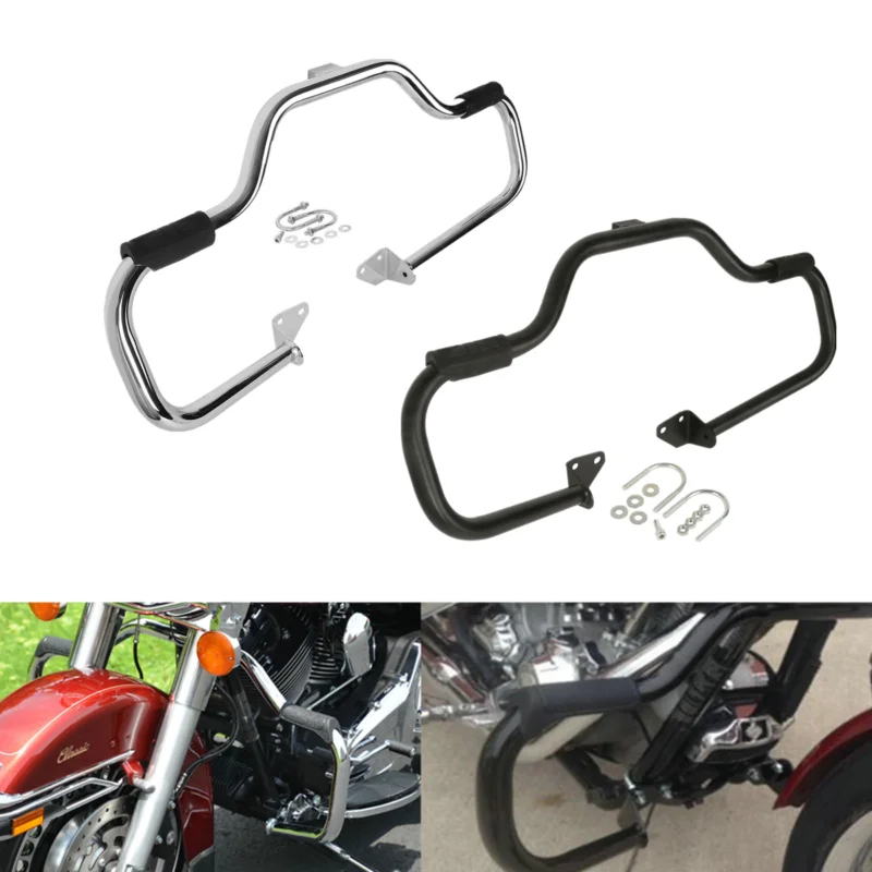1.25" Engine Guard Highway Crash Bar For Harley Dyna Street Bob Wide