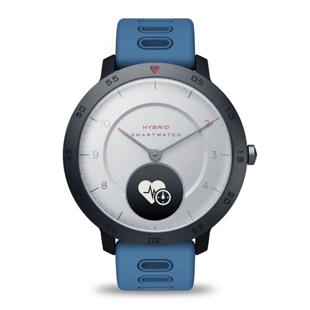 Hybrid Blue Zeblaze Hybrid 2 водонепроницаемые Смарт-часы, пульсометр, измеритель артериального давления, напоминание о погоде и температуре, спортивные фитнес-часы - Цвет: Hybrid Blue