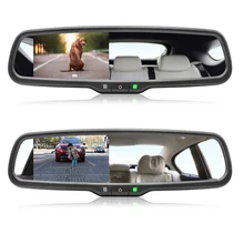 AZGIANT 4.3 calowy wyświetlacz tft lcd ekran monitora samochodowego profesjonalne automatyczne przyciemnianie anti-g lare Monitor lusterka wstecznego o wiele bezpieczniejsze