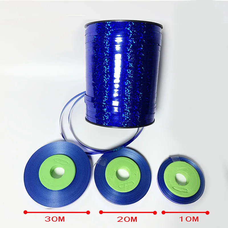 Ynaayu 10 м 30 м красочные DIY ленты для воздушных шаров Подарочная сумка лента для торта аксессуары Принадлежности для дня рождения Свадебная вечеринка украшения - Цвет: J