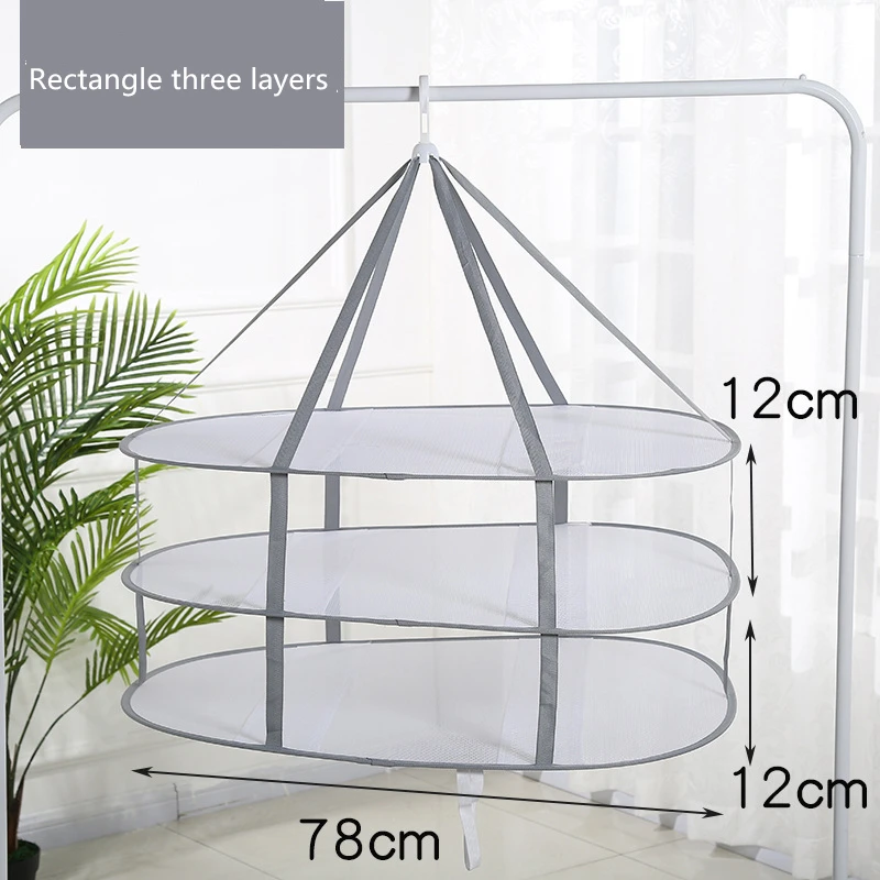 1pc Foldable Clothes Drying Net Basket Socks Underwear Sweater Drying Net Hanging Clothing Drying Basket Organizer Protect Cloth 1