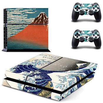 

Beautiful Mount Fuji Style Decal Skin Sticker for PS4 Playstation 4 Console Protection Film + 2Pcs Controllers Protective Cover
