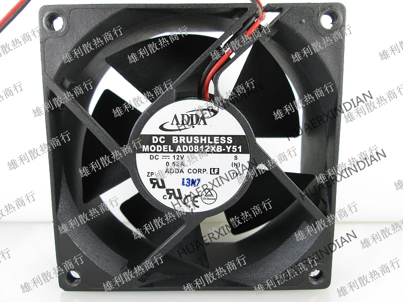 

Original NEW AD0812XB-Y51 12V 0.52A 8CM 8032 2wire Motor protection cooling Fan high quality