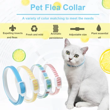 

Hot S/M New Removes Flea And Tick Collar Dogs Cats Up To 8 Month Flea Tick Collar Anti-mosquito and insect repellent pink blue