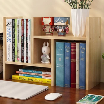 

Wooden Book Stand Children's Study Room Combined Wall Bookshelf Office Table Book Shelf Modern Dorm Home Storage Shelf