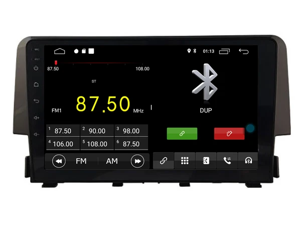Top AVGOTOP Android 9 Bluetooth GPS Car Radio DVD Player For HONDA CIVIC 2016-2018 4