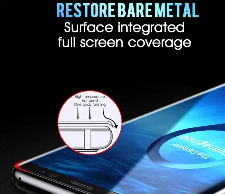 100D изогнутое полное покрытие из закаленного стекла для samsung Galaxy S8 S9 Plus Note 9 8 Защитная пленка для экрана samsung S7 S6 Edge