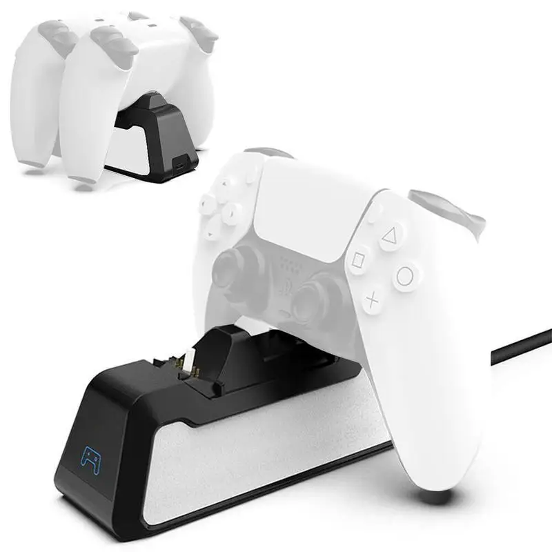 

New PS5 Dual USB Handle Fast Charging Dock Station Stand Charger for Play Station 5 PS5 Game Controller Joypad Joystick