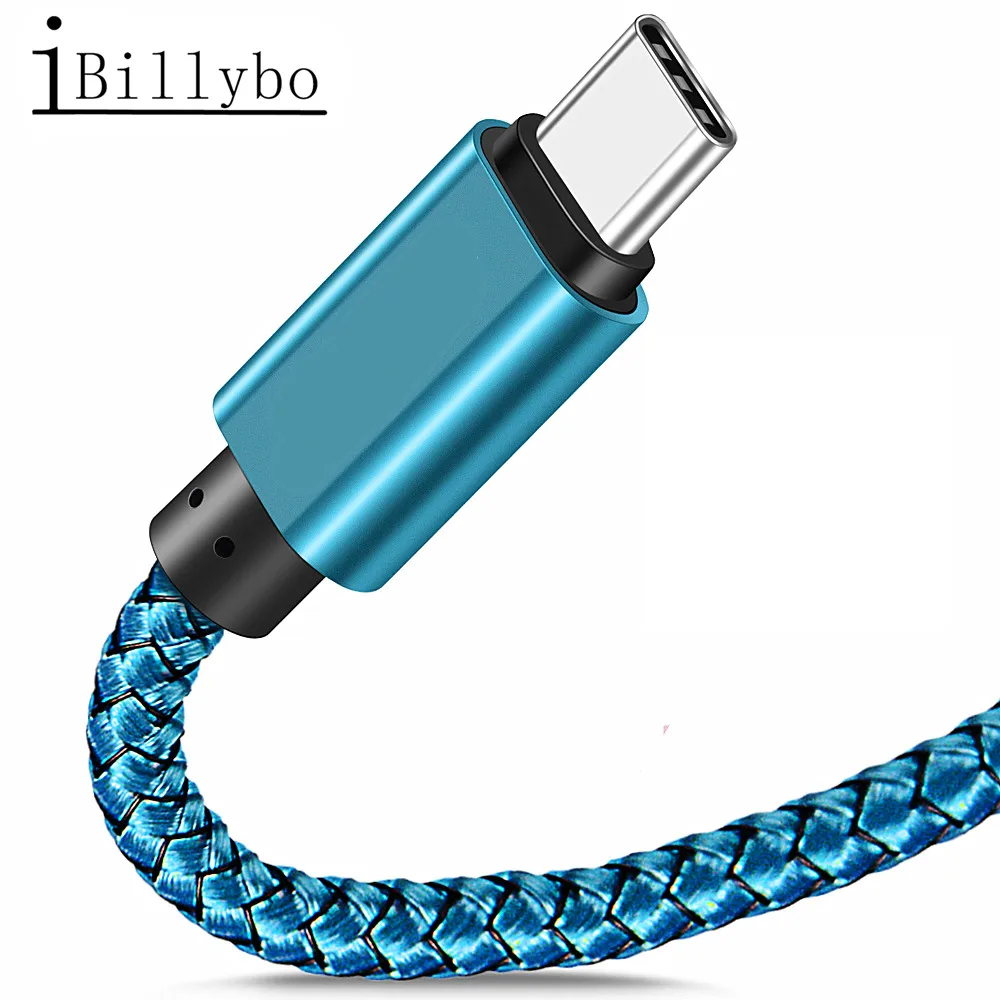 USB кабель для передачи данных и зарядки 1/2/3 м Samsung S10 A30S A50 BLU G9 Huawei Mate 30 lite Honor 20 9X Pro