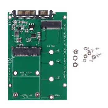 

mSATA & M.2 (B-Key ) 2in1 Sized Multiple SSD to SATA 3 III Adapter Converter
