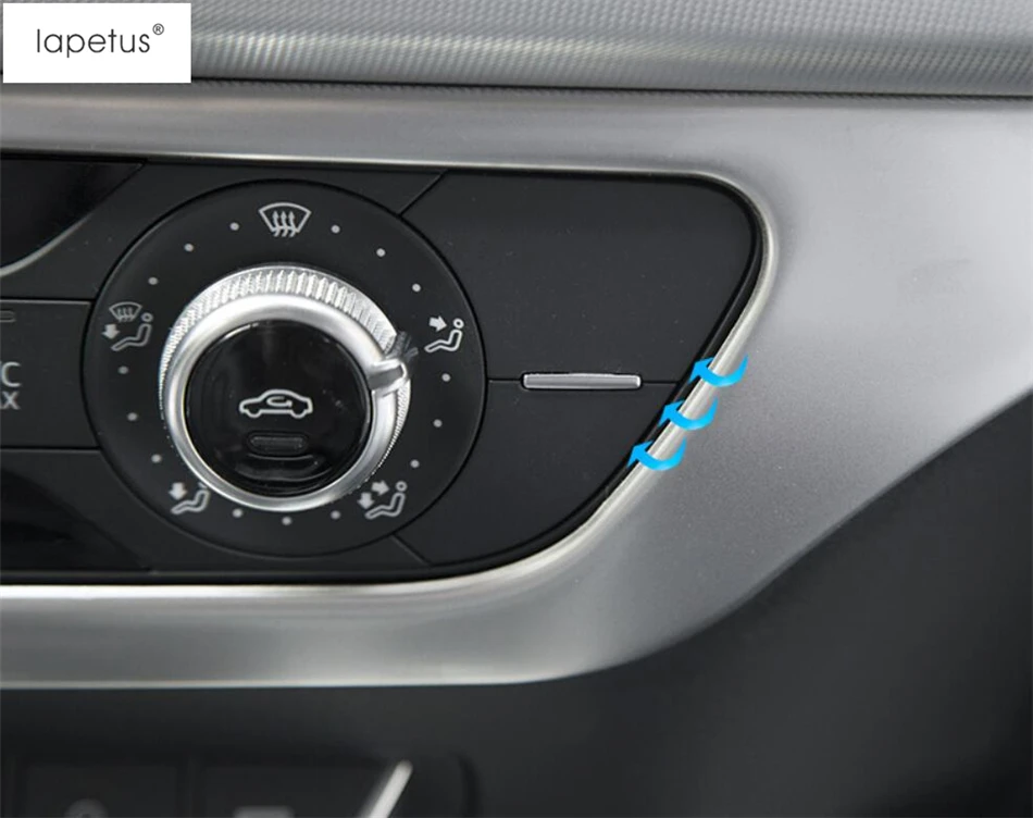 Lapetus аксессуары для Audi Q5 центральный контрольный инструмент декоративная рамка формовочная крышка комплект отделка/нержавеющая сталь