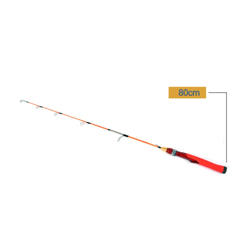 

70/80/100cm Winter Ice Fish Rod Flexible Ultralight Telescopic Fishing Rod Pole Assembly Accessories Outdoor Fishing