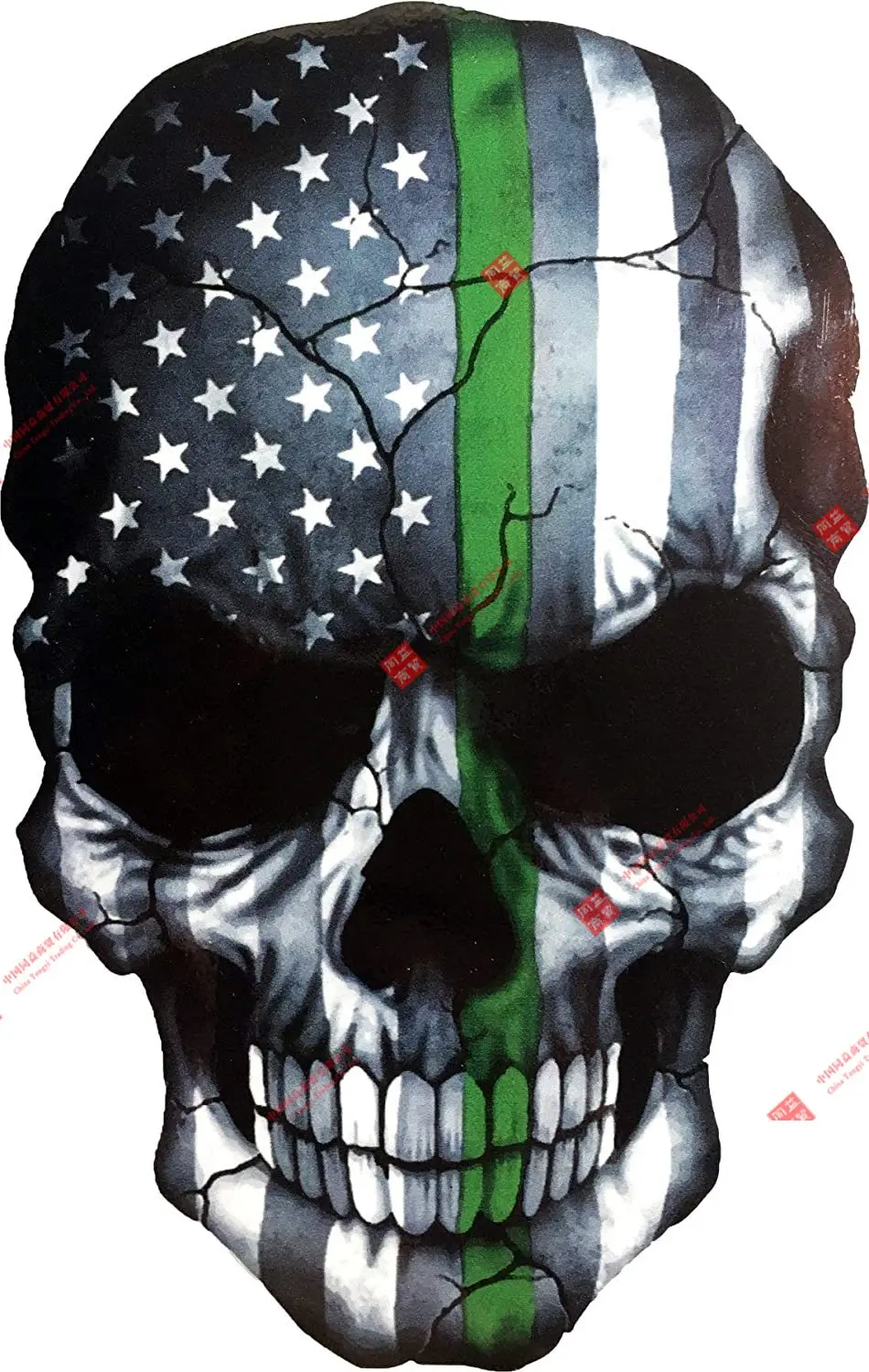 Personalitycar Sticker Devil Ghost Monster Zombie American Flag Military Soldier Metal Heavy Decal Laptop  Motorcycle Helmet