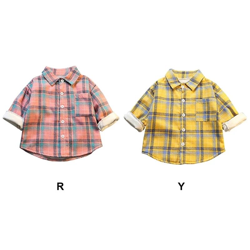 От 0 до 4 лет, новая весенняя одежда для маленьких мальчиков утепленные футболки для девочек блуза в клетку с длинными рукавами Топы для детей, футболки, рубашки повседневные топы