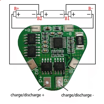 

3S 12V 18650 Lithium Battery Protection Board 11.1V 12.6V overcharge over-discharge protect 8A 3 Cell Pack Li-ion BMS PCM PCB
