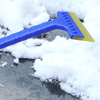 

Car Ice Shovel Water Scraping Plate Long Handle Snow Shovel with Guide Groove Not Hurt The Car Paint Car Care