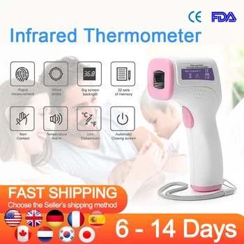 

Infrared Thermometer Gun Non-contact Measuring body and object temperature With Big Screen backlight Forehead Thermometer