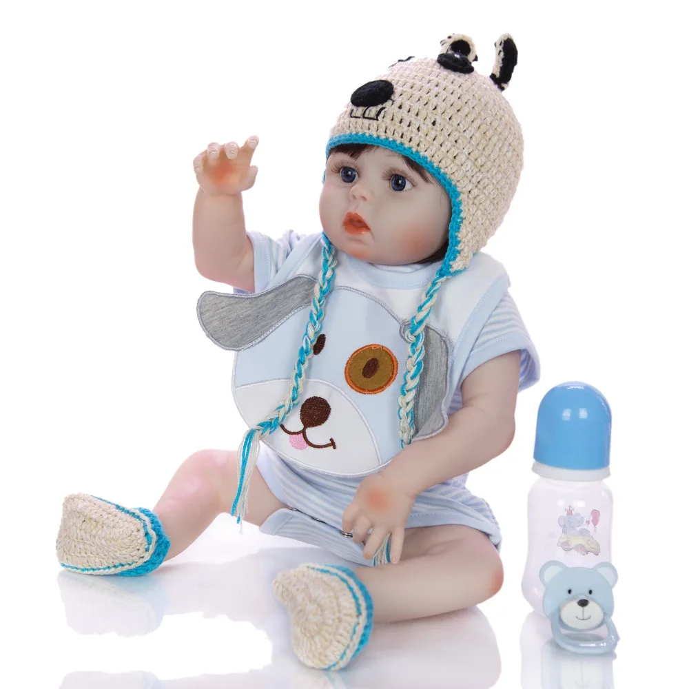 Baby reborn Девочка Мальчик силиконовый винил тело Детские куклы с настоящей детской одеждой настоящие Новорожденные имитационная кукла игрушка детский подарок
