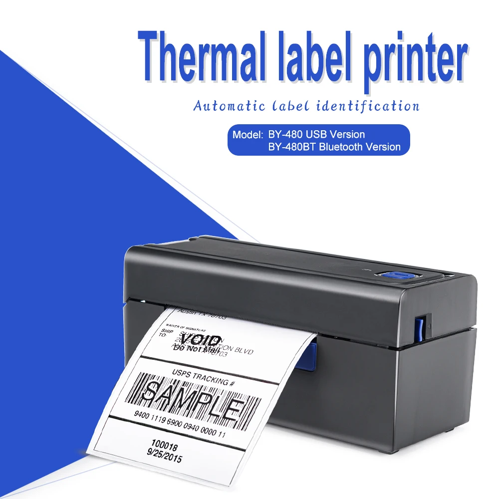 4 Inci Thermal Label Printer Antarmuka USB Cocok untuk UPS Fedex DHL Waybill Printing Windows dan Mac Support Label Maker