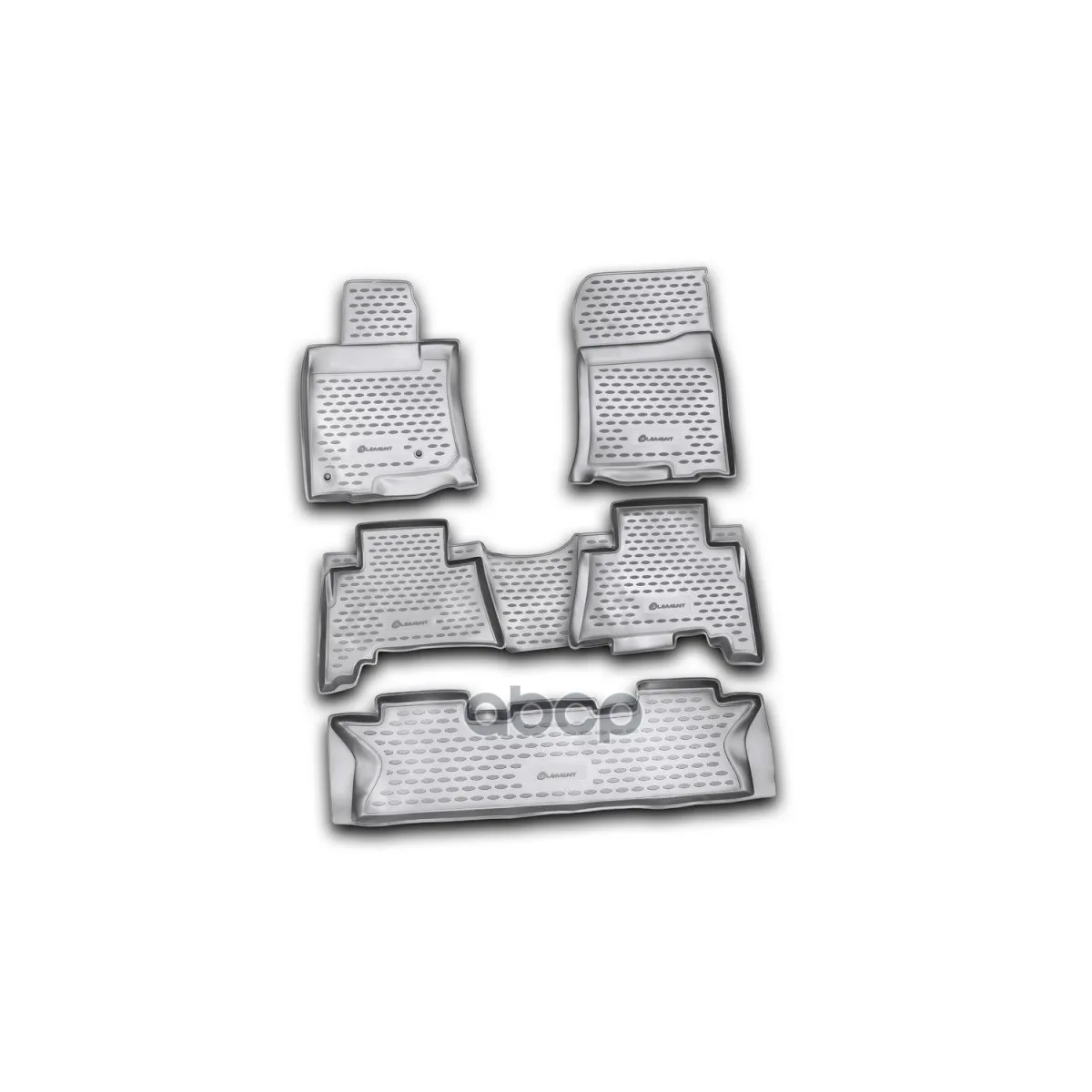 Коврики В Салон Toyota Land Cruiser Prado 12/2009-2013, 5 Шт., 7 Мест(Полиуретан) ELEMENT арт. NLC.48.27.210