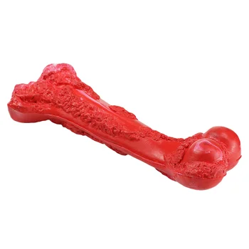 

Red Bone Shape Chewing Toys Dog Molar Teeth Stick Rubber Tooth Cleaning Tools Pet Supplies