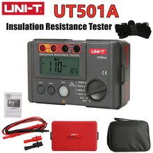 UNI-T UT501A Insulation Resistance Tester 2000 Count LCD Display Overload Indication Backlight AC Voltage Measurement