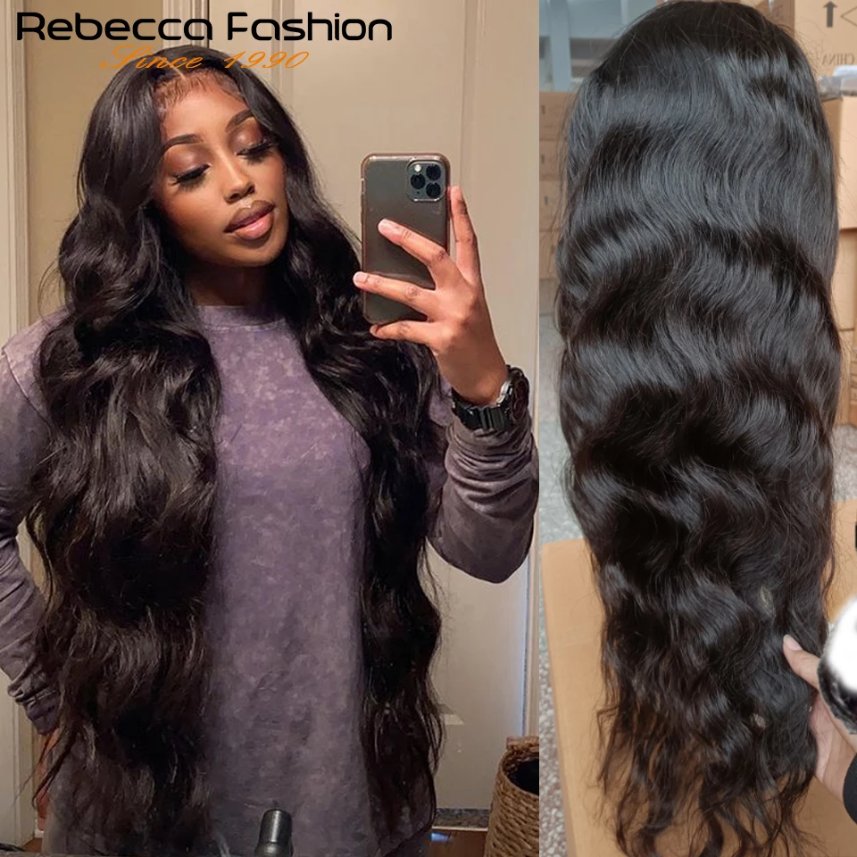 180% 360 Body Wave Full Lace Frontal Human Hair Wig With Baby Hair Pre  Plucked Brazilian Lace Front Wig For Women 30 Inch - Lace Wigs - AliExpress