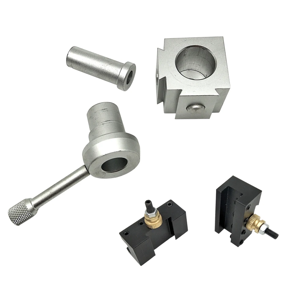 

New Tool set Mini Quick Change Tool Lathe Tool Holder Post Cutter Holder Screw Kit Set Boring Bar Turning Facing Holder Wrench
