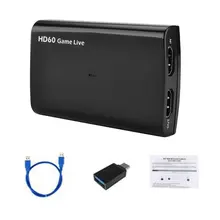 HDMI USB3.0 Capture Game Live Box 4k Ultra Hd Microphone Input Game Live Device Video Conferences Film Production Devices