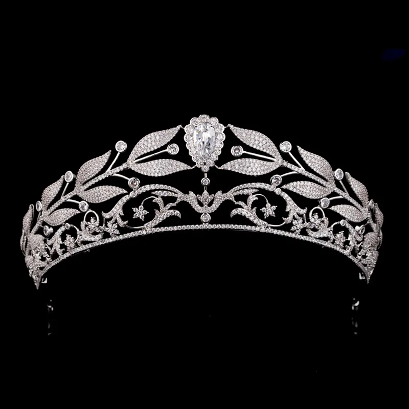 tiaras zircão cúbico cobre coroa