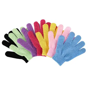 

1PC Exfoliating Body Scrub Skin Massage Nylon Gloves Shower Bath Shower Glove Gentle exfoliation
