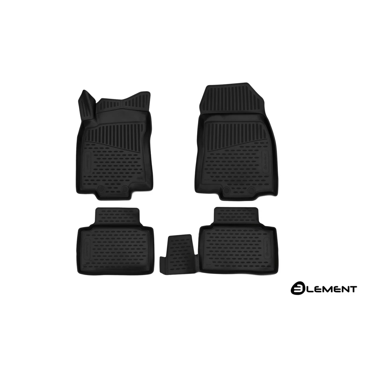 Коврики 3d в салон renault koleos,->, 4 шт.(полиуретан)(рено колеос