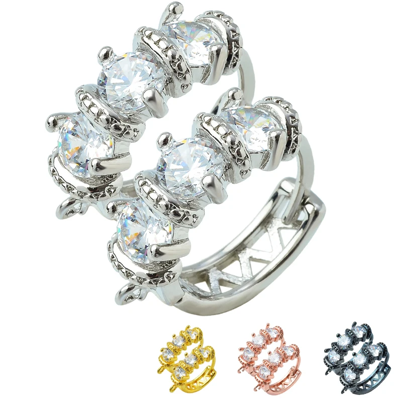 

Kpop earrings charm earrings zirconia hook women's earrings accessories DIY making crystal pearl long drop earrings findings