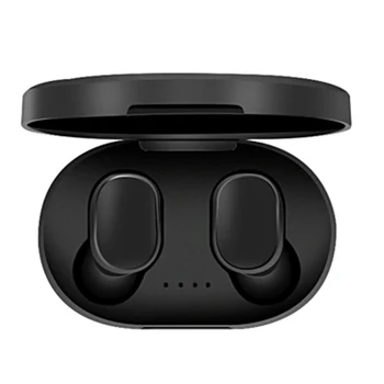 

A6S Mini TWS Twins True-Wireless In-Ear BT5.0 Stereo Earphones Earbuds Sports Headsets with Mic 280MAh Auto Charging Box(Black)
