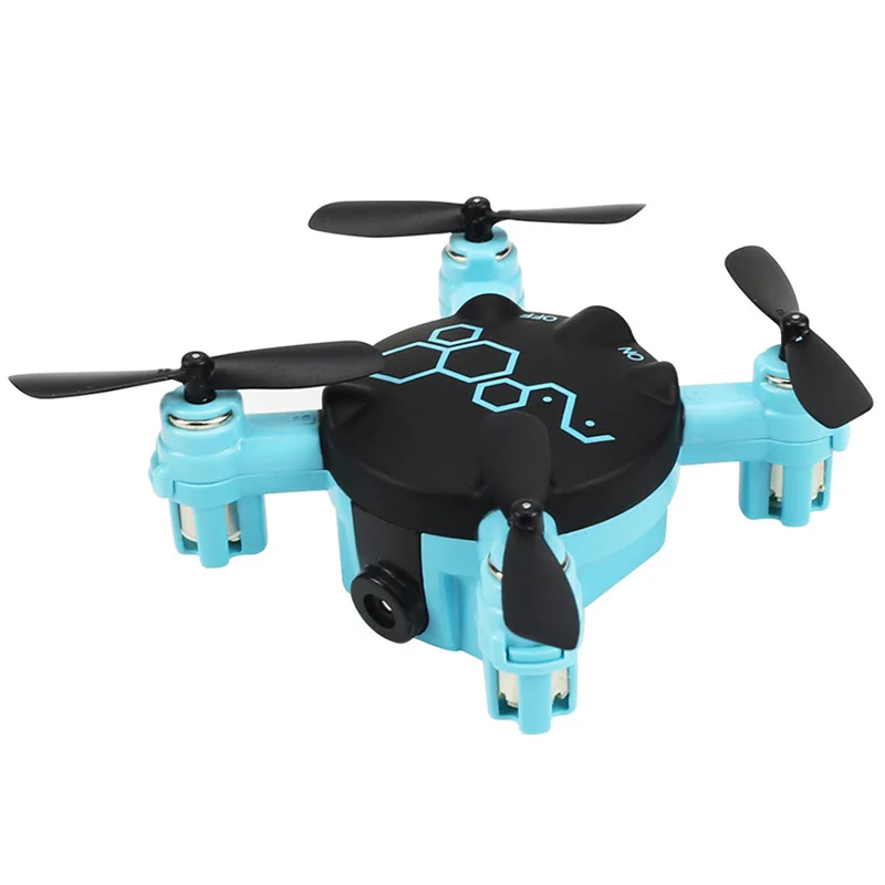 Fq777 Fq04 Rc вертолет 2,4G 4Ch 6-Axis Gyro Mini карманного дрона с дистанционным управлением с 0.3Mp Hd Камера Rtf пульт дистанционного управления квадрокоптером игрушка, синий