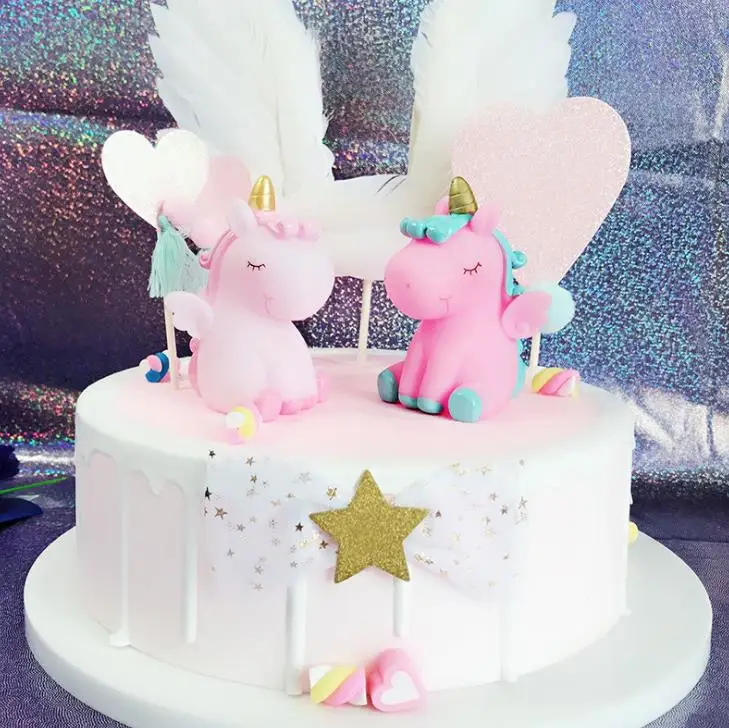 1 комплект вечерние топы с рисунком единорога крыльями и кисточками в виде сердца