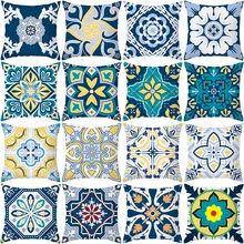 

Geometric Pattern Luxury Pillowcase Simple Sofa Office Cushion Cover Home Decoration Linen Pillow Cover Cojines Decorativos