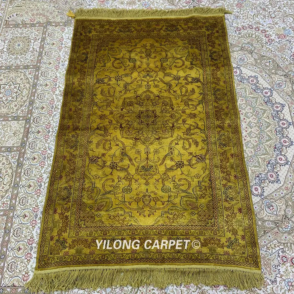 YILONG 2,5 'x4' персидский шелковый ковер ручной работы Старый персидский Восточный шелковый ковер(LH1003B