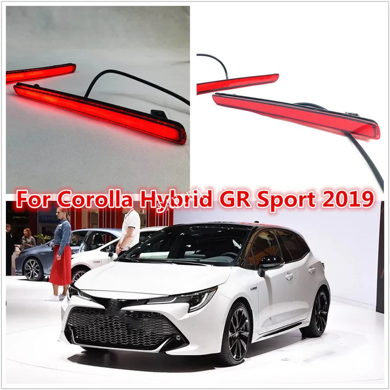 2 шт. для Toyota Corolla Hybird GR Sport Многофункциональный светодиодный задний бампер задний противотуманный Автомобильная лампочка стоп-отражатель