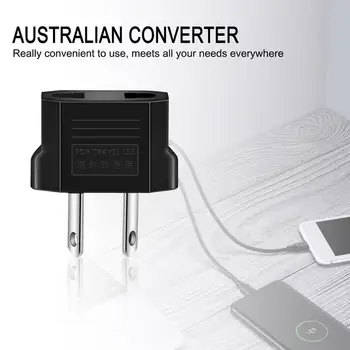 

Portable Plug Adapter Universal Travel US or EU to AU Power Socket Adapter Travel Converter Adapter Outdoor Converter