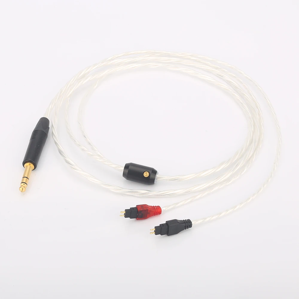 Free shipping Hifi Super Reference Silver Plated Headphone Upgrade Cable For HD580 HD600 HD650 HD25 HD800