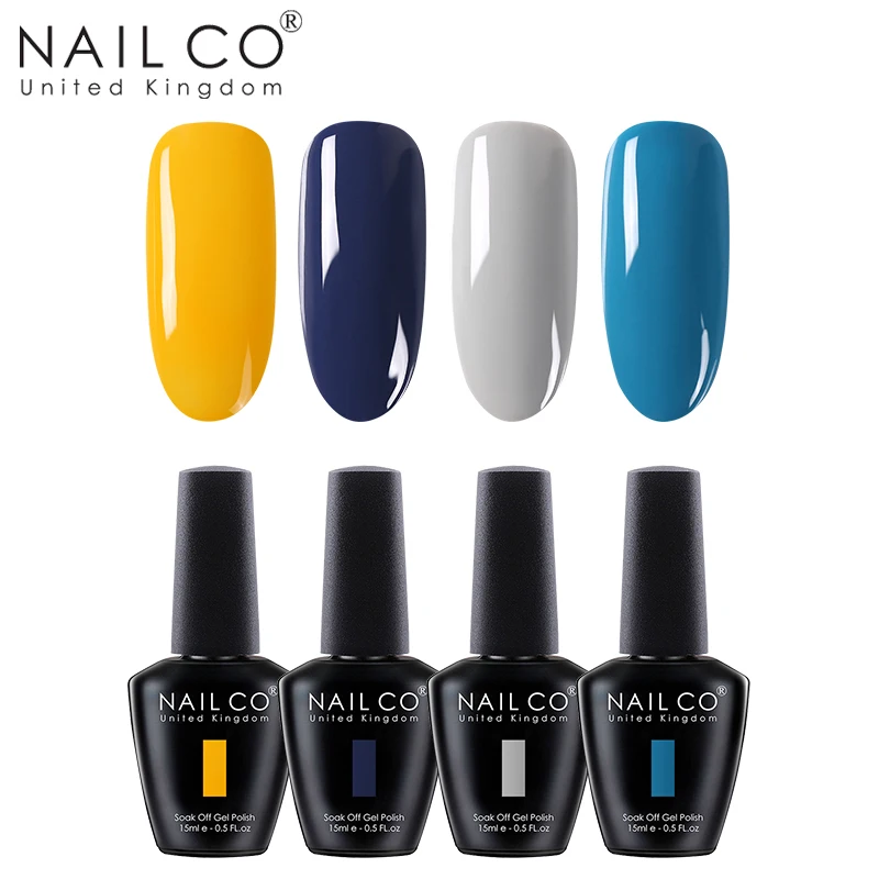 NAILCO 4 шт. 15 мл Гель-лак для ногтей гибридный УФ-лак светодиодный замочить краска собственного приготовления гель УФ-гель Полупостоянный праймер Эмаль Гель - Цвет: ZH33