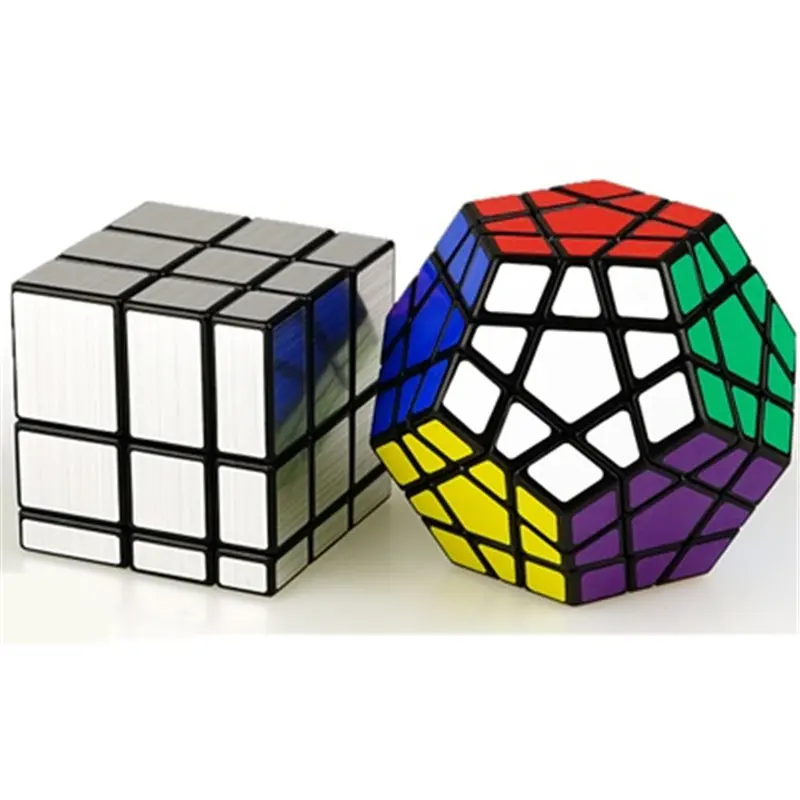 Classic Magic Cube Puzzle Game Cubes Educational Toys Set Mirror Blocks Cube Magic Cube Pyramid DD60MF - Цвет: 2 Pcs Style 2