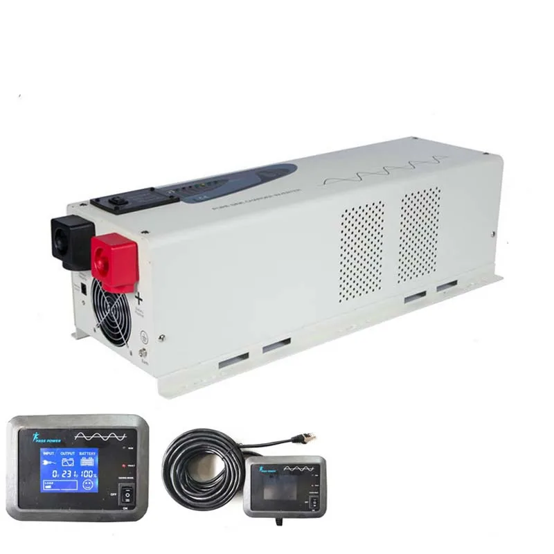 CE, ROHS, ISO9001, lcd 24 В до 240 В инвертор с зарядным устройством низкочастотный 5000 Вт чистый синусоидальный инвертор для кондиционера