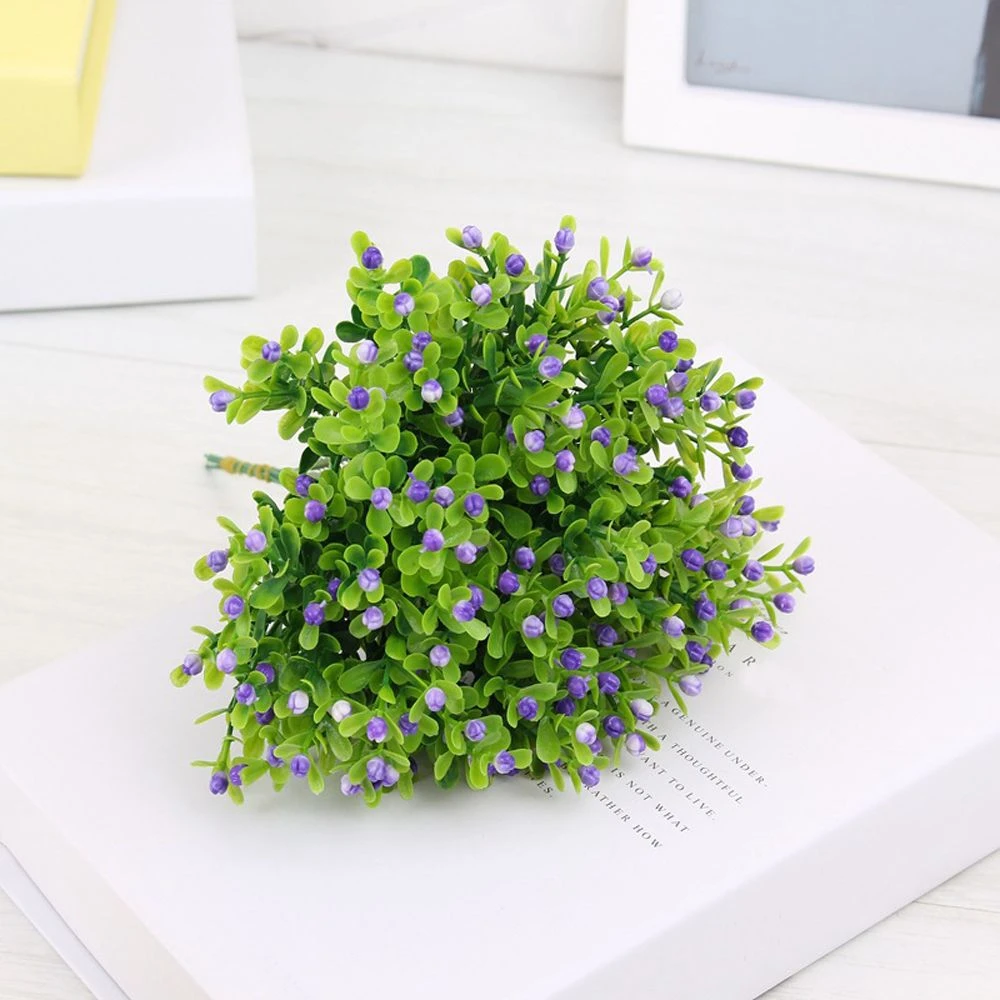 6 Pcs Plastic Artificial Flowers Green Artificial Grass Plants Desk Decorative Leaves Wedding Home Party Decors Plants Artificial Dried Flowers Aliexpress
