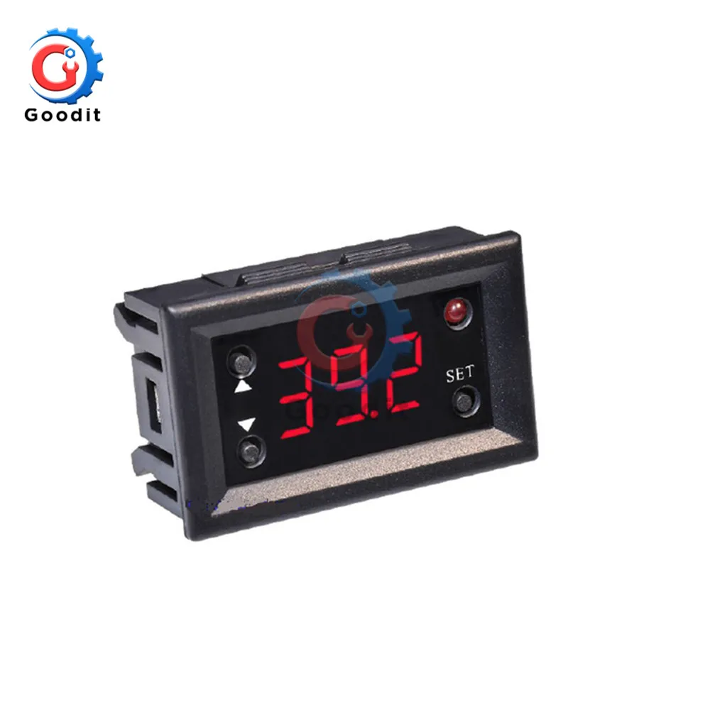 W1218 DC 12V светодиодный цифровой термостат регулятор температуры термометр Монитор