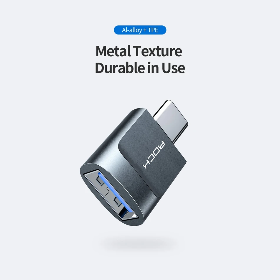 Адаптер Rock OTG usb type C для Xiaomi Redmi huawei samsung Oneplus 7 Pro адаптер type c адаптер USB Tipo C type-c для USB 3,0