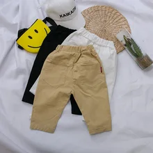 Весенне-осенние штаны с дырками для малышей Модная Верхняя одежда для маленьких мальчиков 1, 3 лет детские штаны для девочек